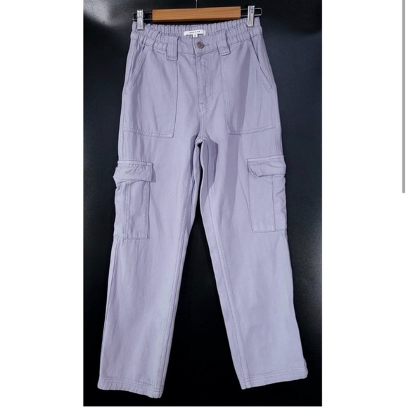 PacSun high rise lilac purple cargo pants M - Picture 2 of 9